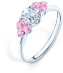 SAVICKI Inel de logodnă Fairytale: aur alb, safir alb - savicki - 7 067,00 RON