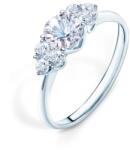 SAVICKI Inel de logodnă Fairytale: aur alb, safir alb - savicki - 7 944,00 RON
