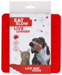 EAT SLOW ES Live Longer Lick Mat Kereszt piros (110735)