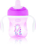 Chicco Преходна чаша Chicco - 200 ml, 6 m+, за момиче (N0417)