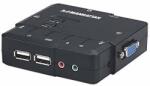 Manhattan Switch KVM MANHATTAN Manhattan switch KVM 2 porturi Compact, VGA/USB, Audio (151252)