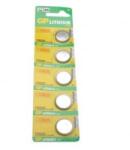 GP Batteries 3V CR Lithium gombelem CR2025 (5db/blister) (CPCR2025-7C5) (CPCR2025-7C5) - aqua