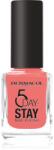Dermacol 5 Day Stay hosszantartó körömlakk árnyalat 60 Coral Island 11 ml