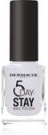 Dermacol 5 Day Stay hosszantartó körömlakk árnyalat 59 Mermaid White 11 ml