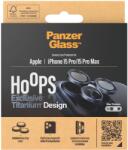 Panzer HoOps Apple iPhone 16 Pro/15 Pro/16 Pro Max/15 Pro Max kamera védő gyűrű - kék titán (1199)