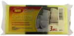 TUTI Mosogatószivacs, formázott, 3 db, TUTI Soft (KHT1159) (KHT1159)