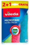Vileda Törlőkendő, 30 százalék mikroszállal, 2+1 db, VILEDA (KHTV68) (F144826)