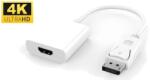 MicroConnect Adaptor activ DisplayPort la HDMI alb (DPHDMI3W)