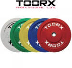 TOORX 50 mm Olimpiai gumírozott tárcsa 5 kg Bumper Plate Súlytárcsa