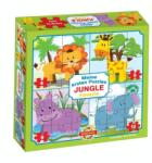 Dohány Dzsungel állatai 4 az 1-ben puzzle (D500-100)