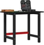 vidaXL sötétbarna tömör tölgyfa munkapad 100 x 60 x 81, 5 cm (3309672)