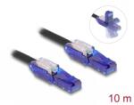 Delock Cablu de retea RJ45 Cat. 6 UTP conectori in unghi 180 grade 10m Negru, Delock 80931 (80931)