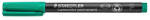 STAEDTLER Alkoholos marker, OHP, 0, 6 mm, STAEDTLER "Lumocolor® 318 F", zöld (TS3185) (TS3185)