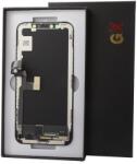 Apple iPhone X, LCD kijelző érintőplexivel, (OEM Soft Oled), fekete