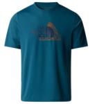 The North Face MOUNTAIN FOUNDATION SS TEE Men Tricou cu mânecă scurtă The North Face MALLARD BLUE M