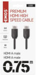 EMOS HDMI kábel 2.0 A-A dugó 0.75m (S10000) - akkuforras
