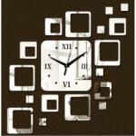 HARAHU SQ-23945 felragasztható falióra - Ezüst KP23945