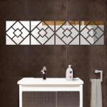 HARAHU Tükröződő falimatrica - Squares KP16818