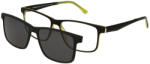 Solano Rame ochelari de vedere cu ClipON polarizat pentru Barbati Solano CL 90228D, Plastic, Negru, 55 mm (CL 90228D) Rama ochelari