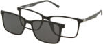 Solano Rame ochelari de vedere cu ClipON polarizat pentru Barbati Solano CL 90212B, Plastic, Negru, 55 mm (CL 90212B) Rama ochelari