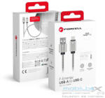  FORCELL F-ENERGY Metal C234 cable USB A to Type C QC3.0 2, 4A 12W 1 m silver
