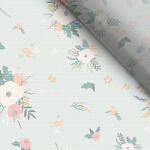 Takoy Puha tüll virágok menta alapon