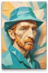  Gyémántszemes kirakó - Vincent Van Gogh origami Méret: 40x60cm, Keretezés: Keret nélkül (csak a vászon), Gyémántok: Négyzet alakú