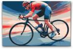 Festés számok szerint - Kerékpáros Méret: 40x60cm, Keretezés: Műanyagtáblával