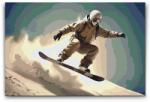  Festés számok szerint - Snowboardos Méret: 40x60cm, Keretezés: Kartonlemezen
