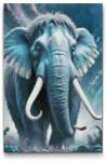  Gyémántszemes kirakó - Mamut a sötét türkiz árnyalataiban Méret: 40x60cm, Keretezés: Kartonlemezen, Gyémántok: Négyzet alakú