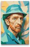  Festés számok szerint - Vincent Van Gogh origami Méret: 40x60cm, Keretezés: Keret nélkül (csak a vászon)