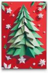  Festés számok szerint - Origami karácsonyfa Méret: 40x60cm, Keretezés: Műanyagtáblával