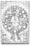  PontPöttyöző - Karácsonyi koszorú Méret: 20x30cm, Keretezés: Műanyagtáblával, Szín: Piros