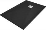 Mexen Stone+ правоъгълна композитна душ кабина 130 x 80 см, черна - 44708013 (44708013)