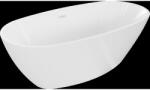 Mexen Eris самостоятелна вана 155 x 80 см, бяла, бял преливник - 53441558000-20 (53441558000-20)