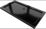 Mexen Flat тънък правоъгълен душ корито 130 x 70 см, черен, сифон черен - 40707013B (40707013B)