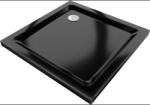 Mexen Flat квадратен душ подложка slim 100 x 100 cm, черен, сифон хром - 40701010 (40701010)