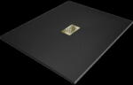 Mexen Hugo правоъгълен душ корито SMC 120 x 100 см, черен, златна капачка - 42701012-G (42701012-G)