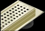 Mexen Flat 360° M08 въртящ се линеен оток 80 см, злато - 1525080-40 (1525080-40)
