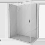 Mexen Velar разтегателна душ кабина 150 x 70 см, прозрачна, хром - 871-150-070-01-01 (871-150-070-01-01)
