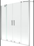 Mexen Velar Двойна вана с 2 крила, плъзгаща се 140 x 150 см, прозрачна, хром (896-140-000-02-01)