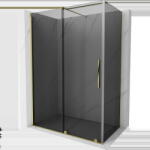 Mexen Velar плъзгаща се душ кабина 140 x 70 см, графит, злато - 871-140-070-41-50 (871-140-070-41-50)
