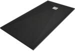 Mexen Stone+ правоъгълна композитна душ кабина 180 x 80 см, черна - 44708018 (44708018)
