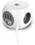 ACT 3 Plug + 3 USB 1,5 m Switch (AC2430)