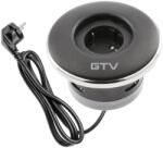 GTV AE-GM1SSHU-20 Redőny süllyesztett bútor foglalat, 1 schuko foglalat, 1, 5 m, fekete (AE-GM1SSHU-20)
