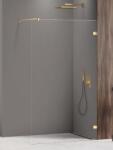 NEW TRENDY Avexa Gold Shine perete cabină de duș walk-in 70 cm auriu luciu/sticla transparentă EXK-7056 (EXK7056)