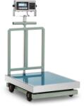 Steinberg Systems Platform mérleg - 1000 kg / 200 g - 60 x 80 cm - LCD címkenyomtatóval - kerekekkel (SBS-PF-1000/200P)