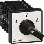 Ganz Ganz motorkapcsoló, fogantyús kézikapcsoló 32A, csillag-delta átkapcsoló IP44 (KK1-32-6009) (1AF6009BB00M40)