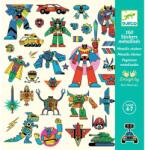 Djeco Abtibilduri metalice Roboti, Djeco (DJ09276) - ookee