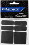 FORCE fényvisszaverő matricák, 6 db, fekete (16354)